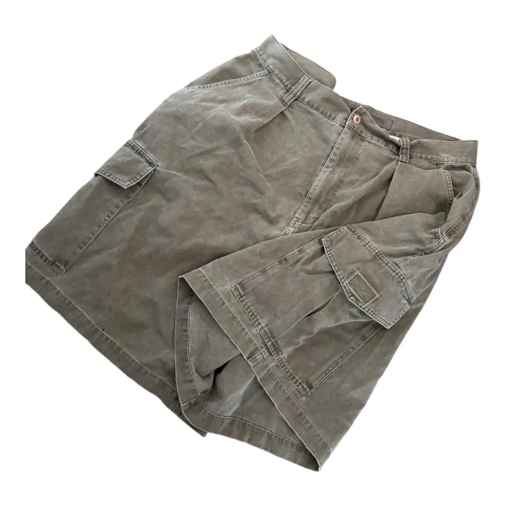 Abercrombie & Fitch Co. Y2K Cargo Shorts Vintage Hong Kong Baggy Size 38 - Picture 10 of 10